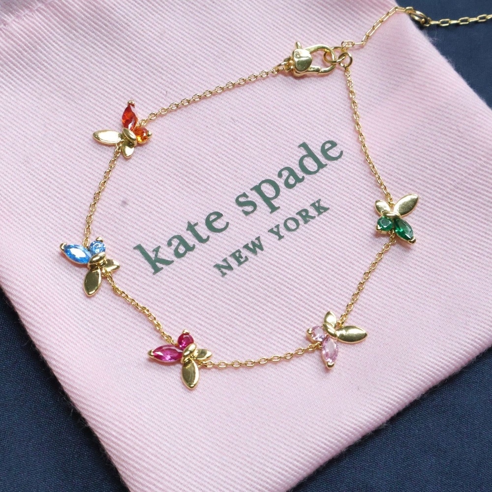 Kate Spade social butterfly bracelet - multi color